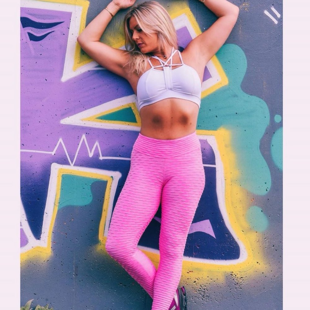 🇧🇷AUTHENTIC Brazilian Honeycomb Gym Leggings - Picture 14 of 15